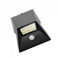 Shenzhen New Design with PIR Motion Sensor Solar LED Wall Light for Outdoor 3