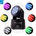 shenzhen factory led moving head 7x8w RGBW 4in1 LED mini moving head wash light 