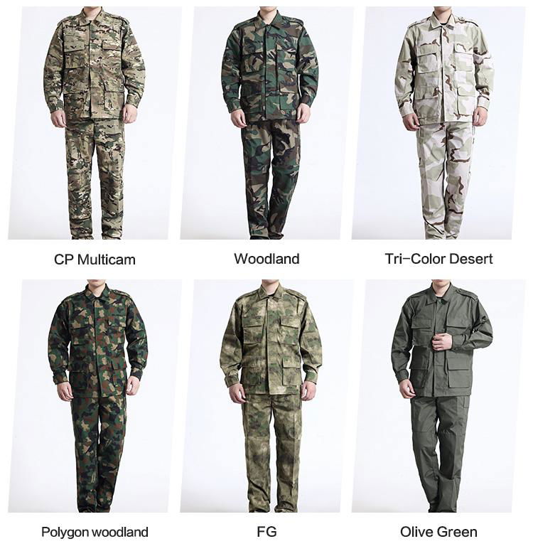 BDU Uniform T/C 65/35 Combat Military Camouflage Tactical Army Uniform ...