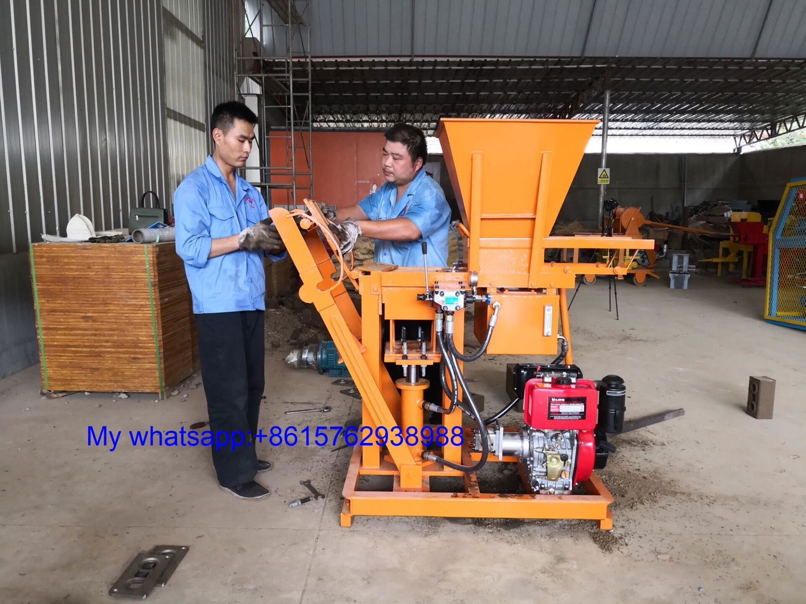 XM1-25 Clay Soil Lego Hydraulic Interlocking Block Brick Making Machine 2