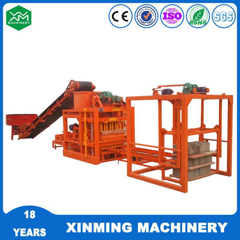 Xinming QT4-25 Brick Machine Block Making Machine For Brick Factory 4