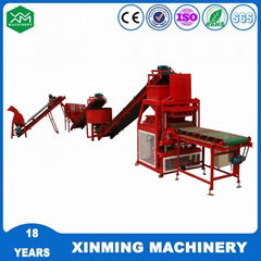 Xinming XM4-10 Clay Brick Machine Soil Hollow Block Machine in africa