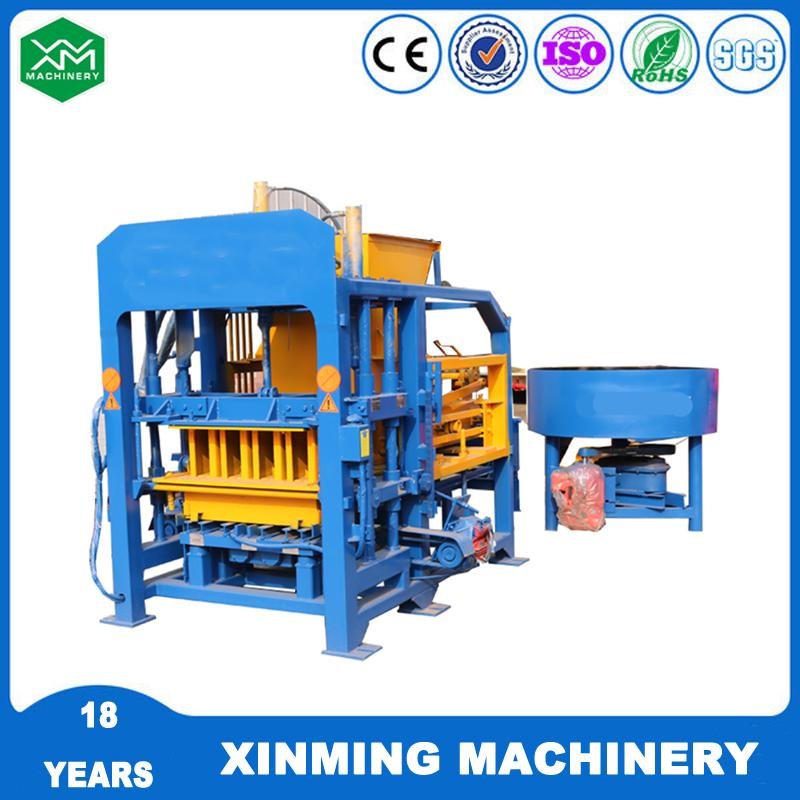 Xinming QT4-18 concrete block making machine for production line