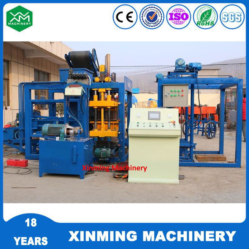 Xinming QT4-18 concrete block making machine for production line 4