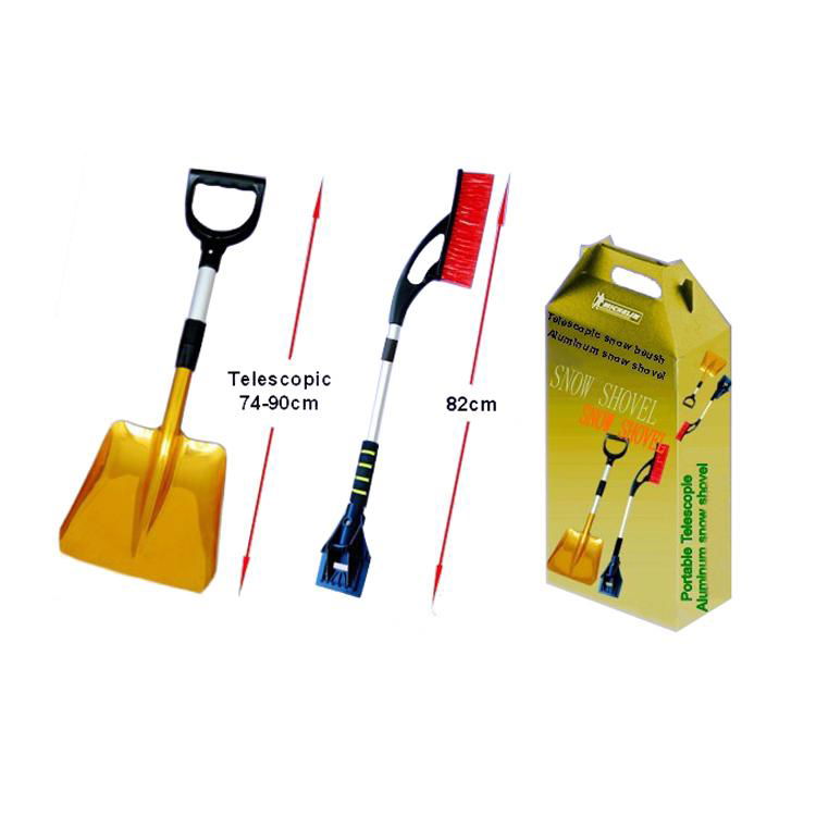 Lightweight retractable aluminum alloy shovel