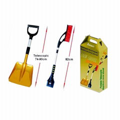 Lightweight retractable aluminum alloy shovel