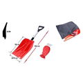 Foldable plastic snow shovel