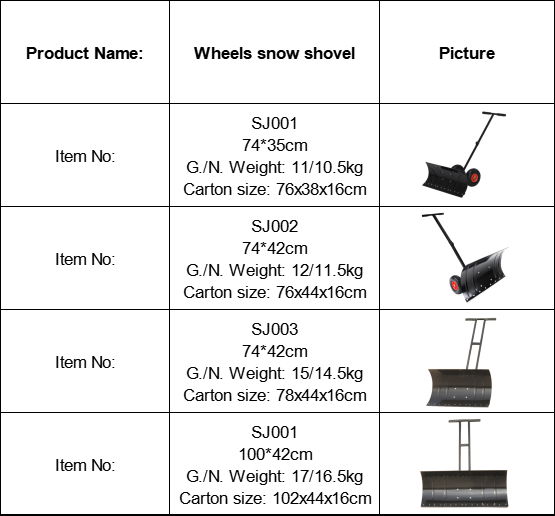 Wheels snow shovel 2