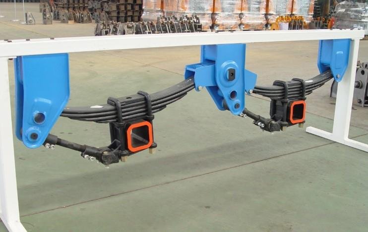  3 axles mechanical suspension low bed suspension