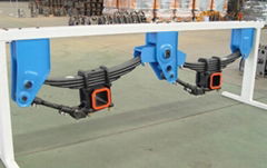  3 axles mechanical suspension low bed suspension