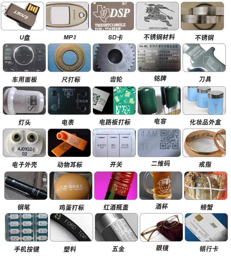 鐵片等金屬光纖激光打標機 5
