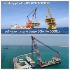 buy floating crane charter crane barge sell crane ship 1000t 1500t 2000t 2500t