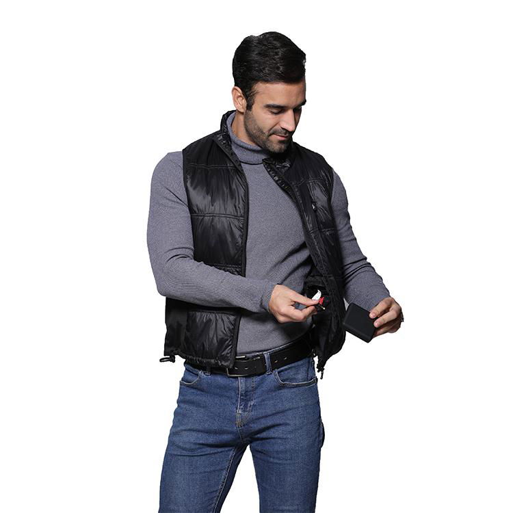 Electric Portable Body Warmer Thermal Clothing Waist Adjustable Mens Heated Vest 3