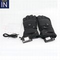 Electric Rechargeable Touchscreen Thermo Heated Gloves with Battery Pack