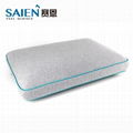 Breathable bread shape memory foam neck