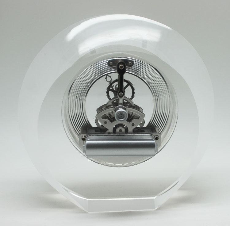 High quality K9 crystal desk clock engraved 