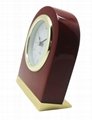 Small wooden alarm clock desk clock illuminated 2