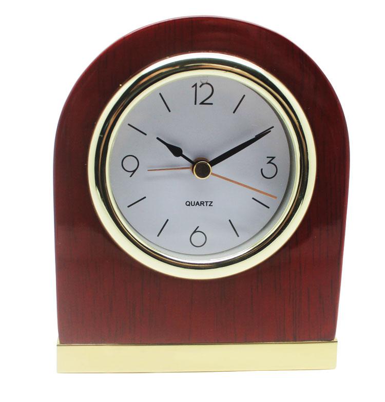 Small wooden alarm clock desk clock illuminated (China Manufacturer