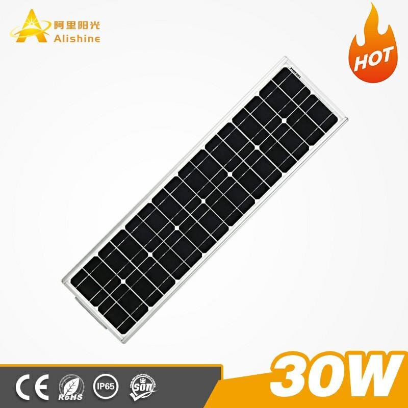 30-100W All in one solar street light with wifi camera 2