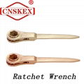 Two Kinds of Flat End Hexagon Ratchet Wrench Made of Beryllium Bronze and Alum