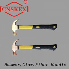 Flame-proof Safety Non-spark Fibre Shank Claw Hammer