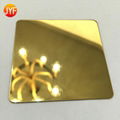 Titanium gold Mirror polished stainless steel sheet
