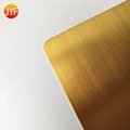 Titanium gold hairline finished stainless steel sheet 2