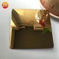 Titanium gold Mirror finished stainless steel decorative sheet 2