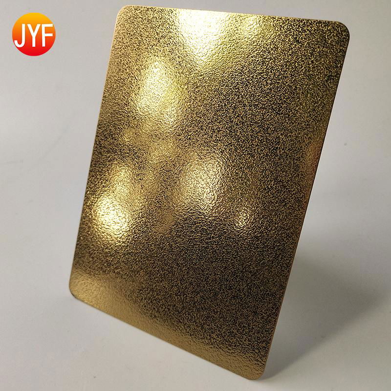  Customized No4 plating Titanium gold Stainless Steel Sheet Wall Panel Decoratio