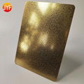  Customized No4 plating Titanium gold Stainless Steel Sheet Wall Panel Decoratio 1