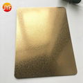  Customized No4 plating Titanium gold Stainless Steel Sheet Wall Panel Decoratio 4