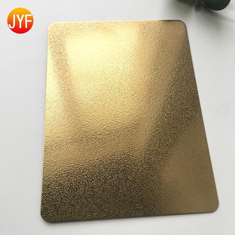 Titanium gold Mirror polished No 4 Sand blasting stainless steel sheet 4