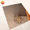 Rose gold Mirror polished stainless steel titanium decorative sheet 2