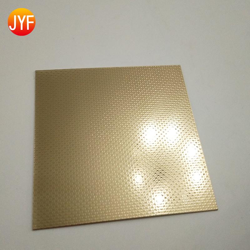 Cheapest 304 decorative 4x8 stamped stainless steel titanium gold sheet