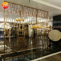 JYF0006 hairline finish stainless steel room divider and screen