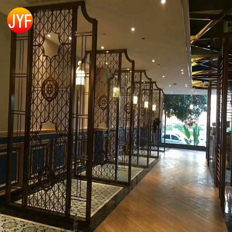 Jyf0039 Malaysia Stainless Steel Metal Partition Screen Wall  5