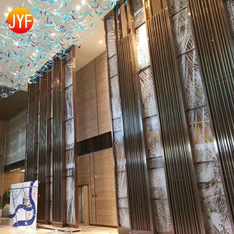 Jyf0044 Living Room Furniture Stainless Steel Indoor Wall Partition