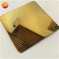 JYFA003 Factory wholesale Titanium gold 8k mirror stainless steel sheet 5