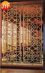 JYFA007 Factory wholesale Titanium gold chinese screens room dividers