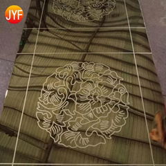 JYFA008 Factory wholesale Titanium gold color embossed stainless steel sheet