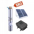 60m head automatic submersible solar powered borehole water pump 600w solar  1