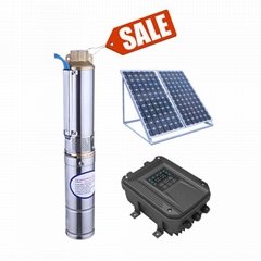 60m head automatic submersible solar powered borehole water pump 600w solar 