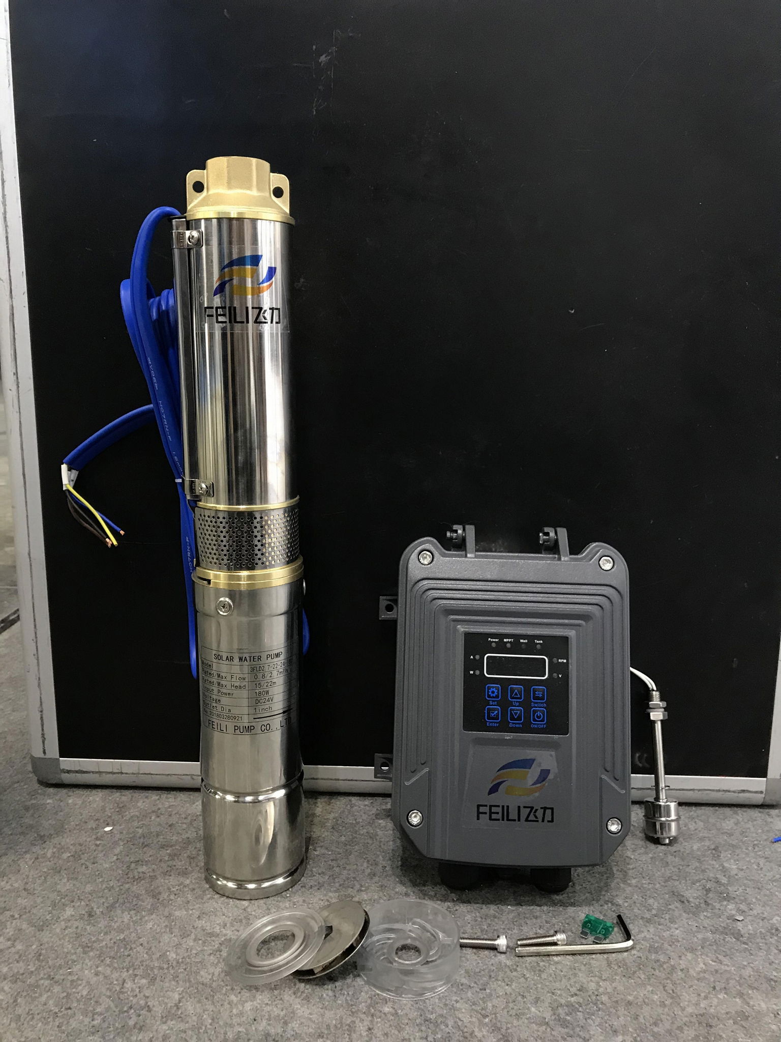 solar agricultural spray pump high pressure solar water pump 7.5hp submersible  5