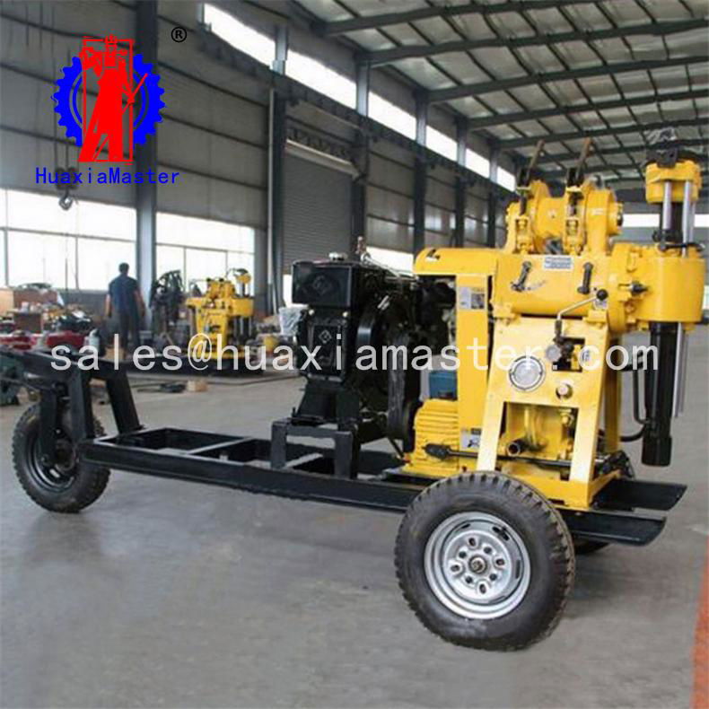 XYX-130 wheeled water well drilling rig small truck drill rig 3