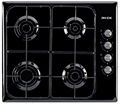 Built-In Enamelled Hobs 4 Burners Black 1