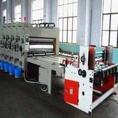 2 colors corrugated cardboard printing slotting machine