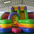 5006362-Rainbow Colorful Inflatable Jumping Bouncer Castle Amusement Park Kids I 2