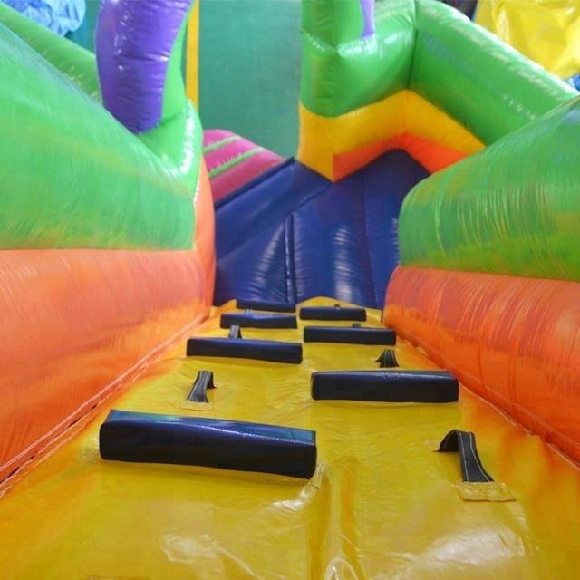 5006362-Rainbow Colorful Inflatable Jumping Bouncer Castle Amusement Park Kids I 3