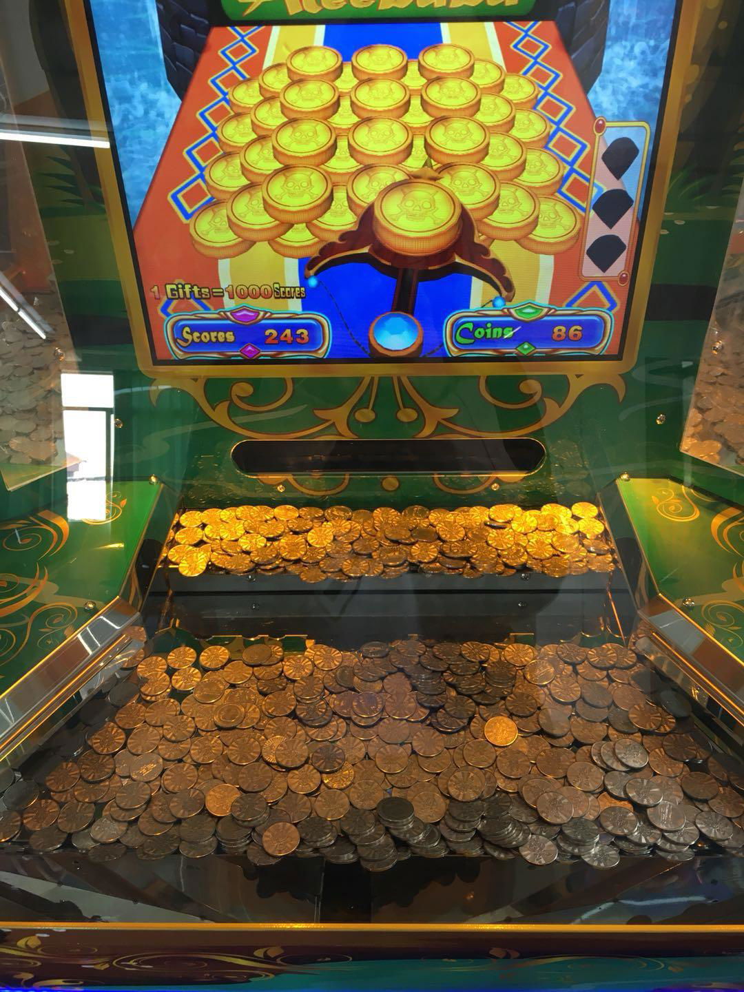 Aleebaba Video Coin Pusher Tickets Redemption Game Machine 5