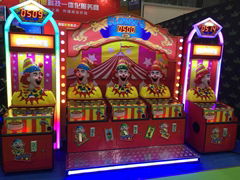 Kids Laughing Clown's Coin OperatedTickets Redemption Game Machine